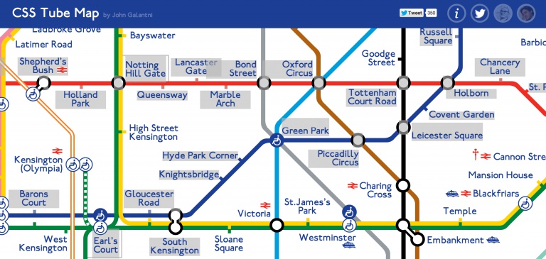 CSS Tube Map