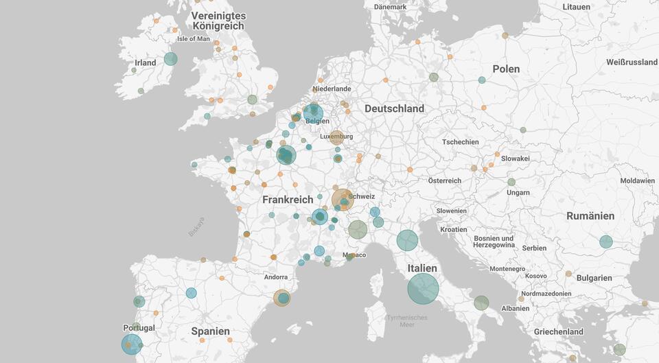 Tracker der Covid-19-Fahrradinfrastrukturmaßnahmen in Europa des ECF • https://datastudio.google.com/u/0/reporting/1ae589b4-e01c-4c27-8336-f683ea516256/page/yMRTB