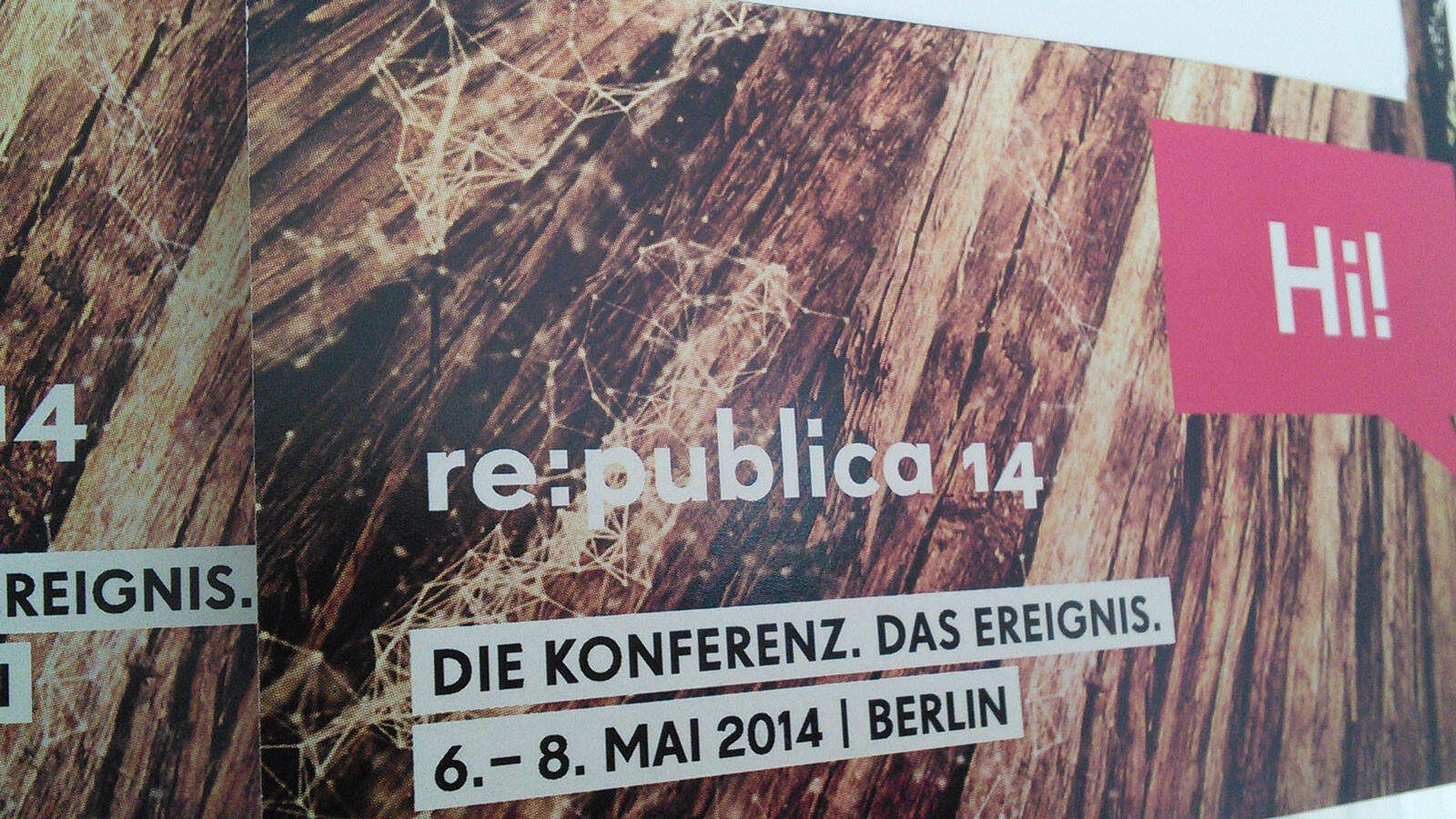 re:publica 2014 | Namensschilder, Bild: Foto: Martin Kohlhaas