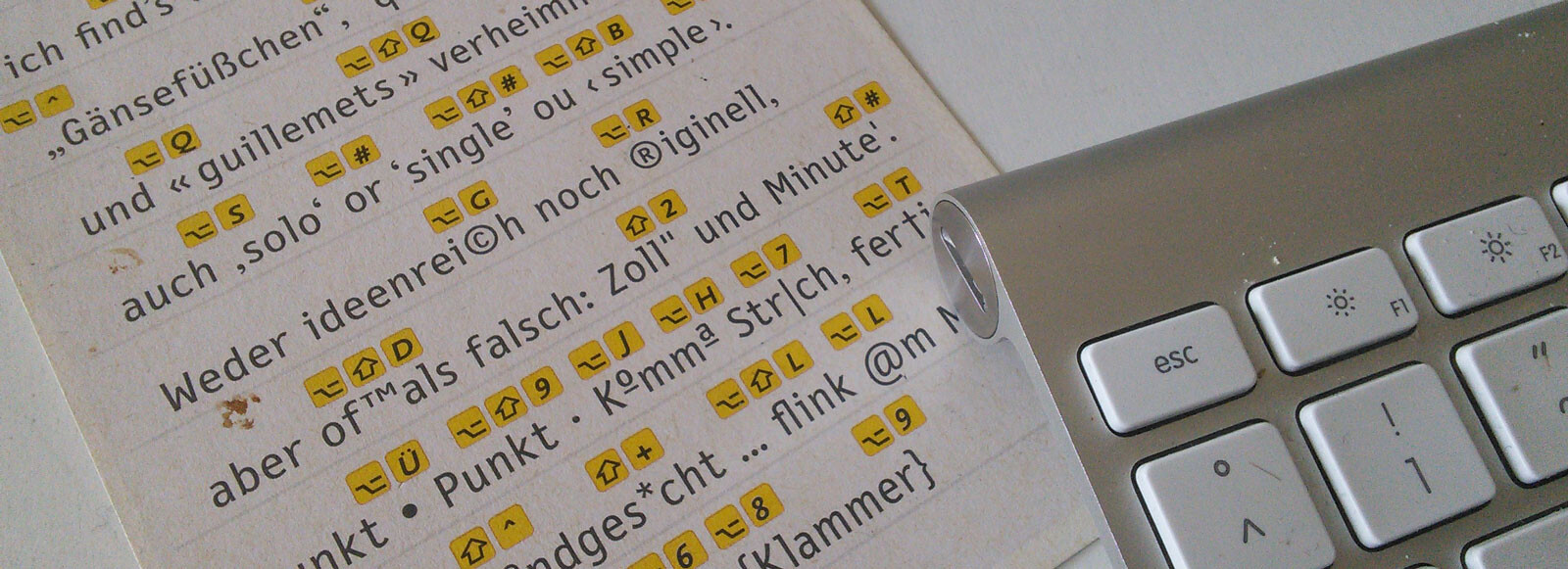 Sonderzeichenhilfe „Liebe Mac-Tastatur“, Bild: Foto: Martin Kohlhaas